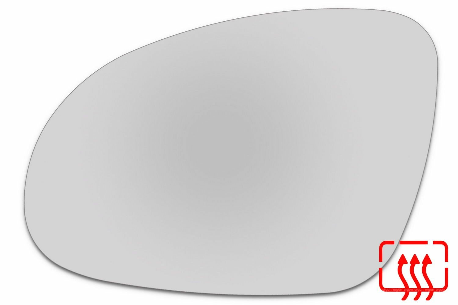 Зеркальный элемент левый VOLKSWAGEN Jetta V (05-11) сфера нейтральный с обогревом