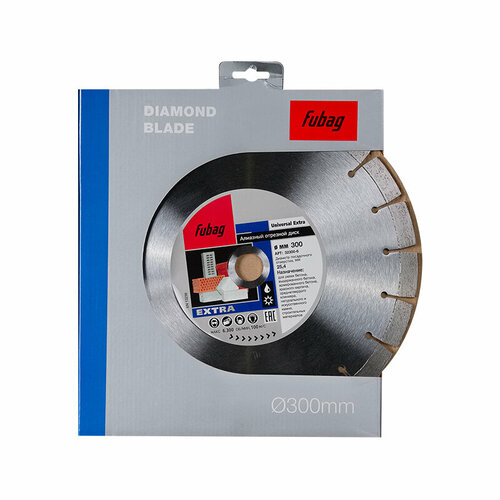 Алмазный отрезной диск Fubag, Universal Extra (300мм/25.4мм) fubag алмазный диск stein extra диам 125 22 2