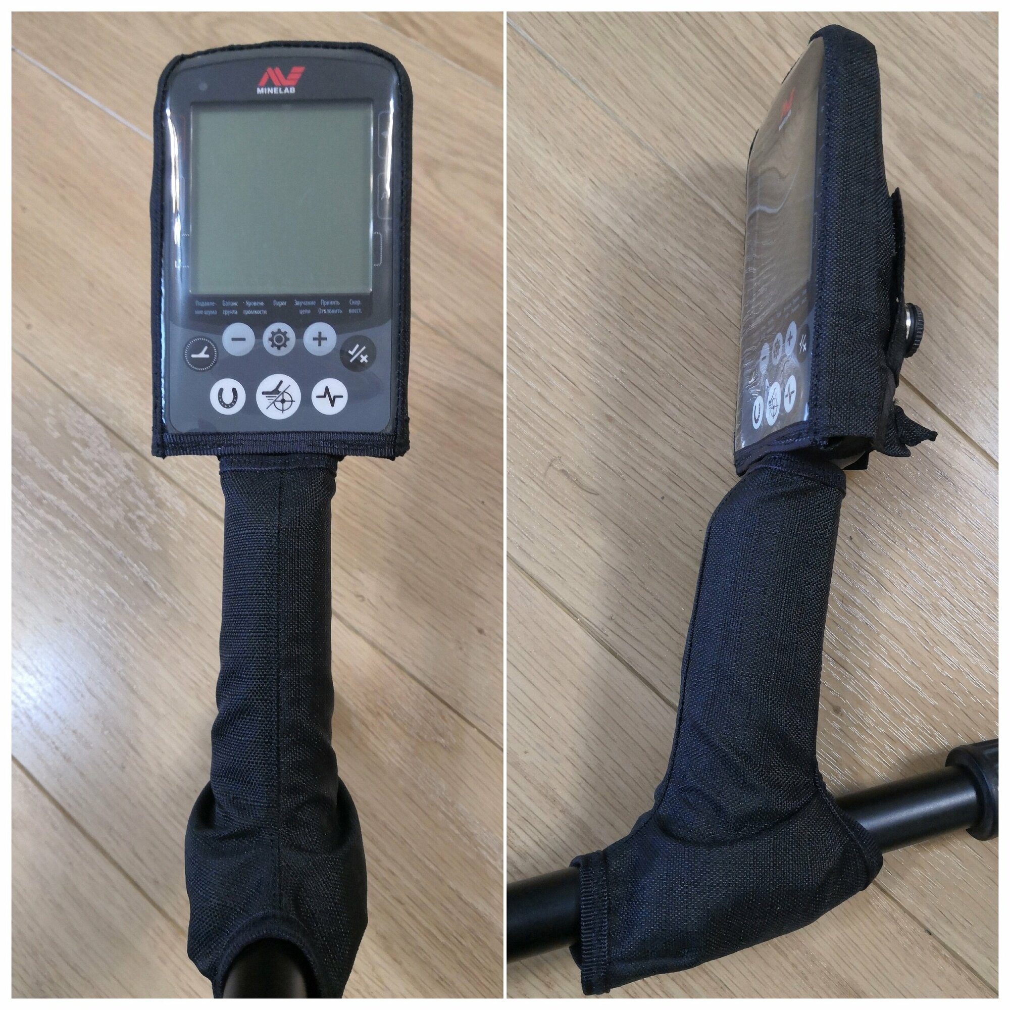 Комплект из 2х чехлов на мд Minelab Equinox 600/800 (Расцветка ткани - "Черный")
