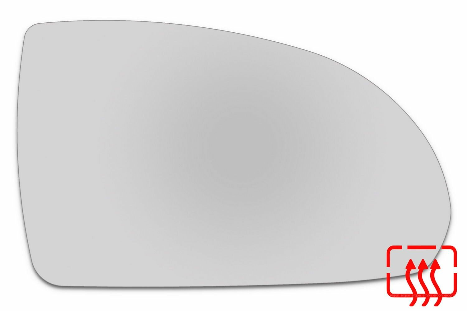 Элемент зеркала HYUNDAI Elantra IV c 2006 по 2008 правый сферический c обогревом 39140609