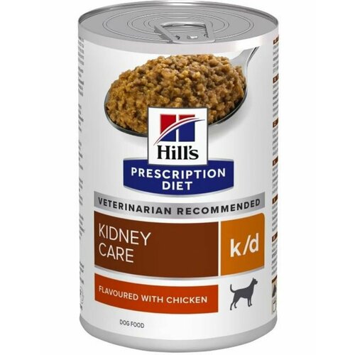 Консервы диетические для собак Hill's Prescription Diet k/d Kidney Care при хронической болезни почек с курицей 370 г