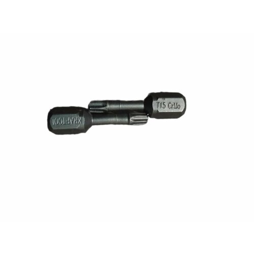 Бита кованая, торсионная X-DRIVE KRAFTOOL TORX15, 25 мм, 2 шт.