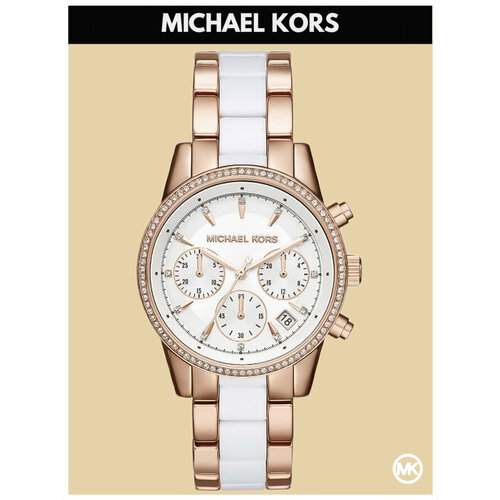 фото Наручные часы michael kors ritz m6324k, розовый, белый