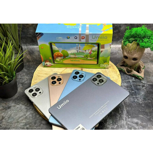 Детский Планшет Umiio P25AMOLED дисплейСтилус464 GBСерый подарок для ребёнка В комплекте 650000₽