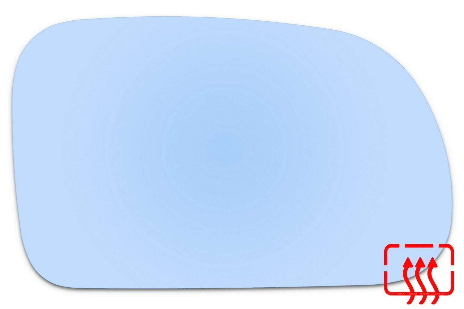 Зеркальный элемент правый SSANG YONG Rexton II (07-12) сфера голубой с обогревом