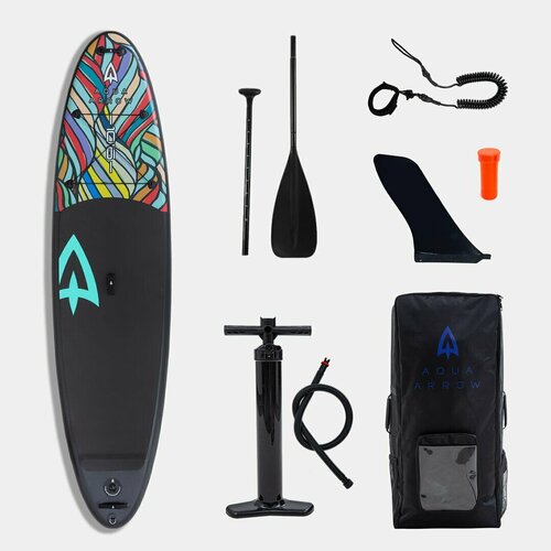 фото Sup доска надувная aqua arrow 10.6 art coral gladiator