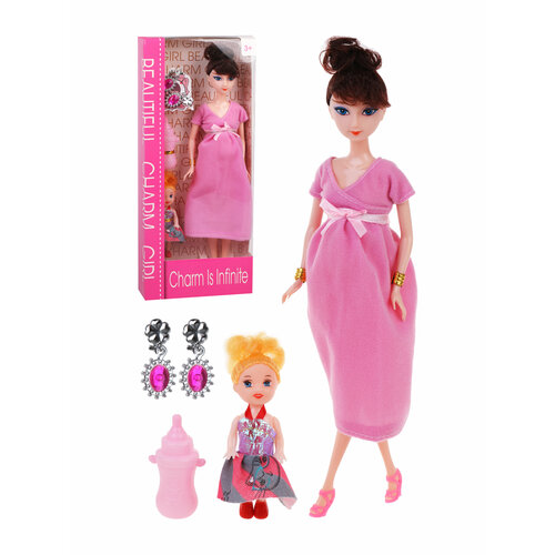 кукла 30 см для девочки игровой набор мама в комплекте пупс 5 предметов Кукла 30 см для девочки, игровой набор Мама, в комплекте Пупс, 5 предметов