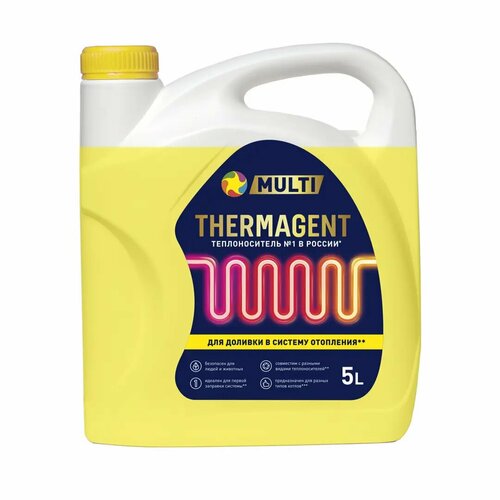 Теплоноситель Thermagent Eko -40, 5 Л вода дистиллированная thermagent eko 10 л