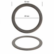 Кольцо металл TBY-2C1071.3 50мм (внутр. 40мм) цв. черный никель уп. 10шт