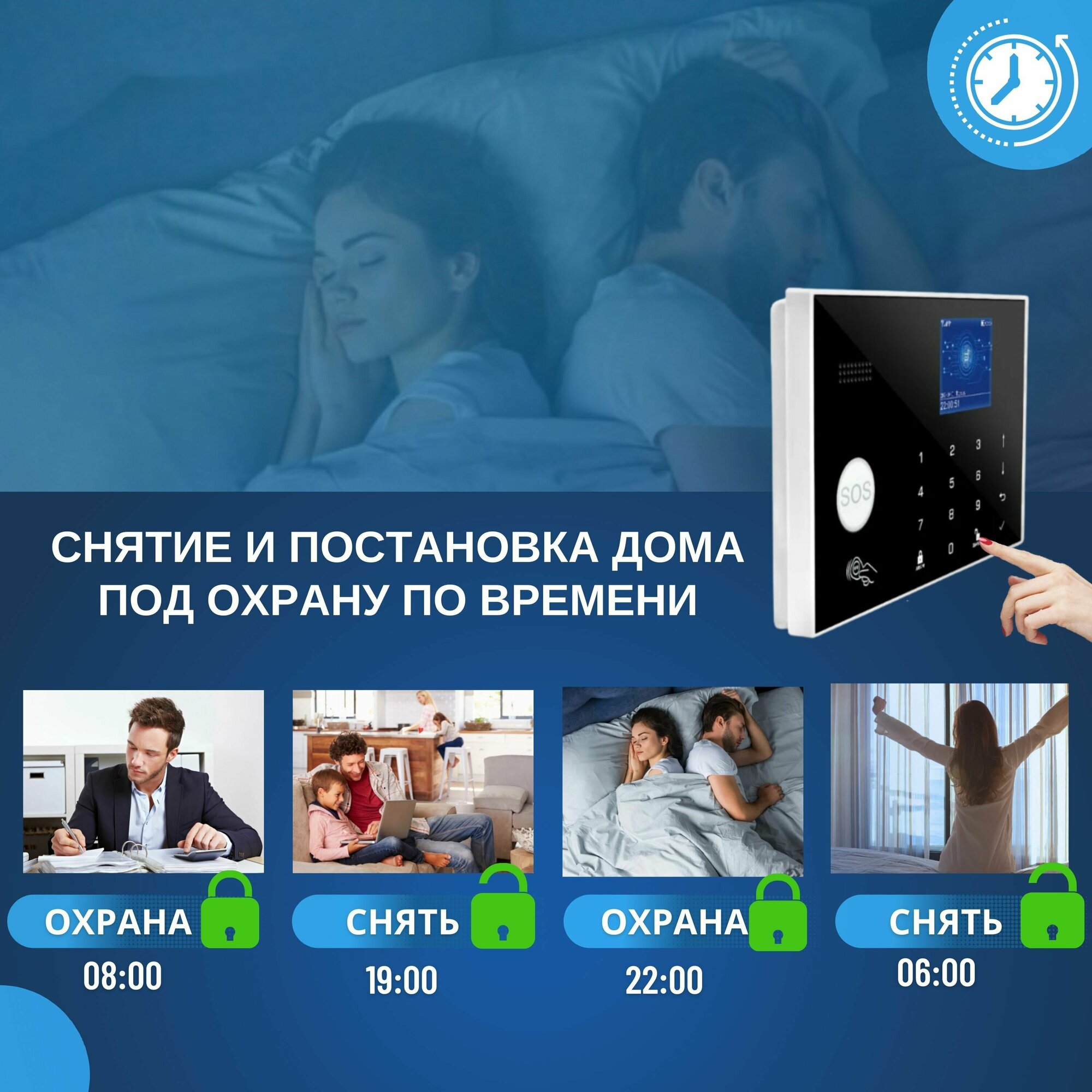 Wi-Fi GSM Охранная сигнализация для дома и офиса, с системой умный дом Smart Life (Tuya), 1 ИК датчик и 1 датчик открытия двери (окна) — фото 11