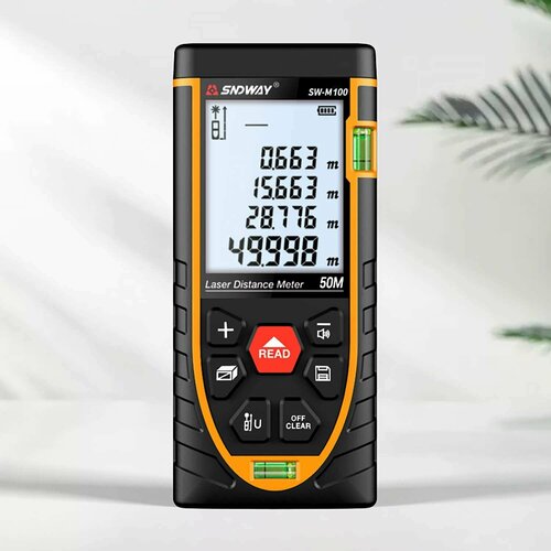 Лазерный дальномер SNDWAY SW-M100, 100 м