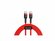 Кабель Baseus Cafule USB Type-C - USB Type-C, 1 м, 1 шт, красный