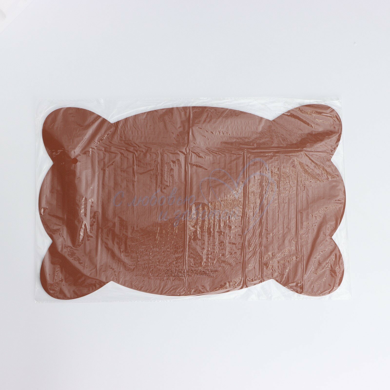 Коврик под миску форменный «Кость», 39,5 х 25 см, бежевый - фотография № 6