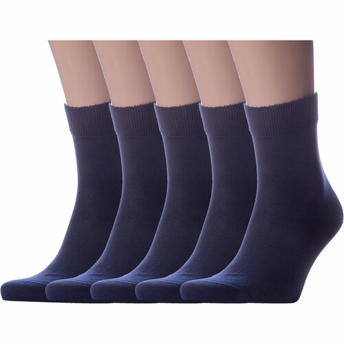 Носки LorenzLine, 5 пар, размер 25, синий носки гранд 5 пар размер 25 синий