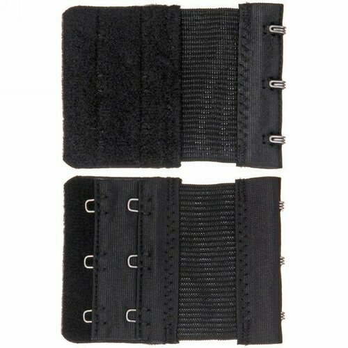 Расширитель для бюстгальтера цвет черный 3 крючка 558см 165₽