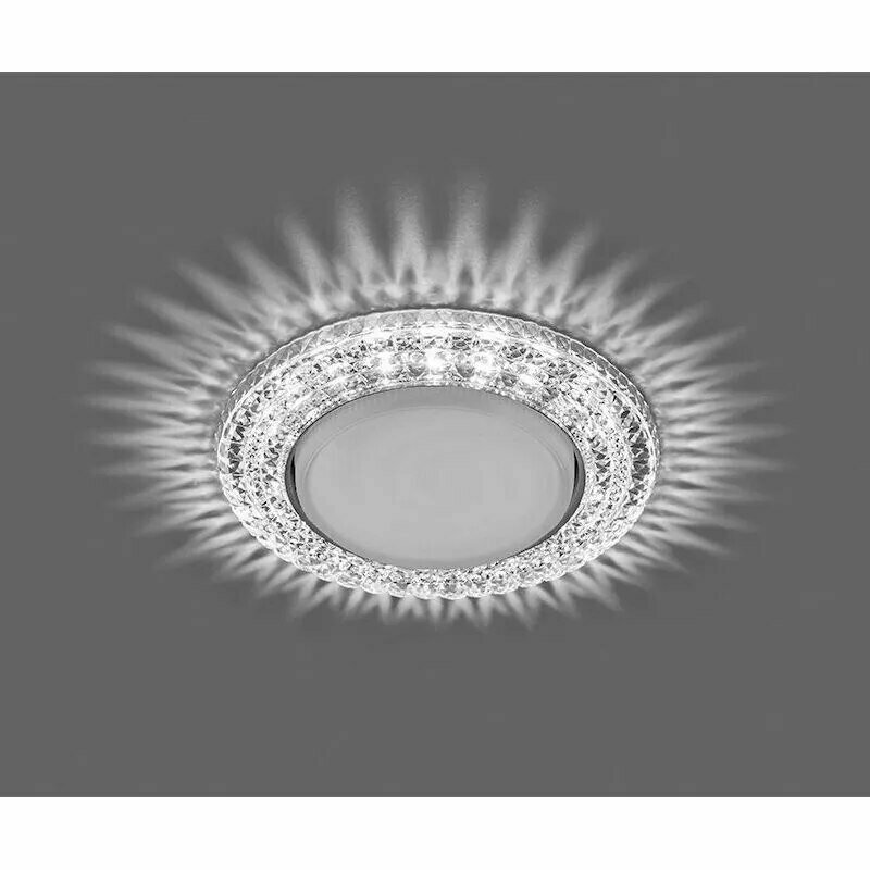 Светильник встраиваемый с белой LED подсветкой Feron CD4020 потолочный GX53(Без лампы в комплекте) — фото 1