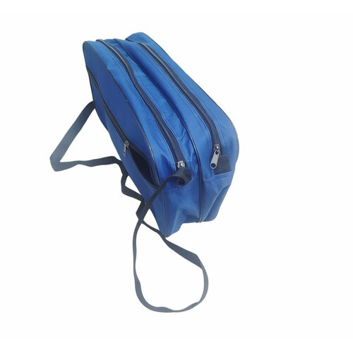 Сумка для жерлиц Suprun на 2 отсека с боковым карманом под флажки цвет синий сумка для кружков рыболовных сумка для жерлиц рыболовных жерлицы летние зимние