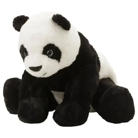 Мягкая игрушка, панда белый, черный 30 см IKEA KRAMIG 403.660.97