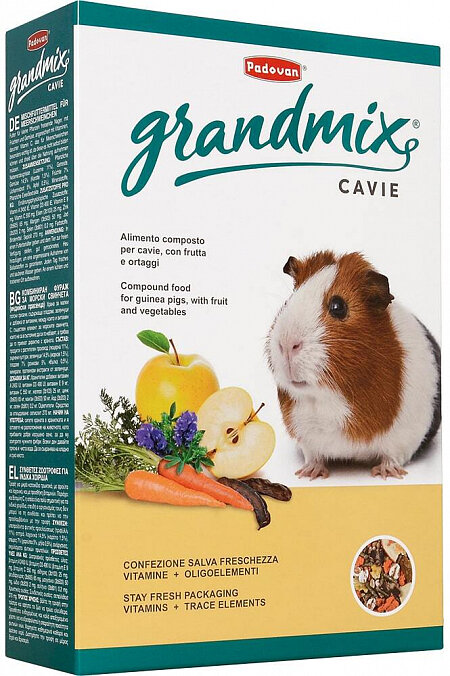Padovan Grandmix корм для морских свинок с витамином С Cavie 850 г