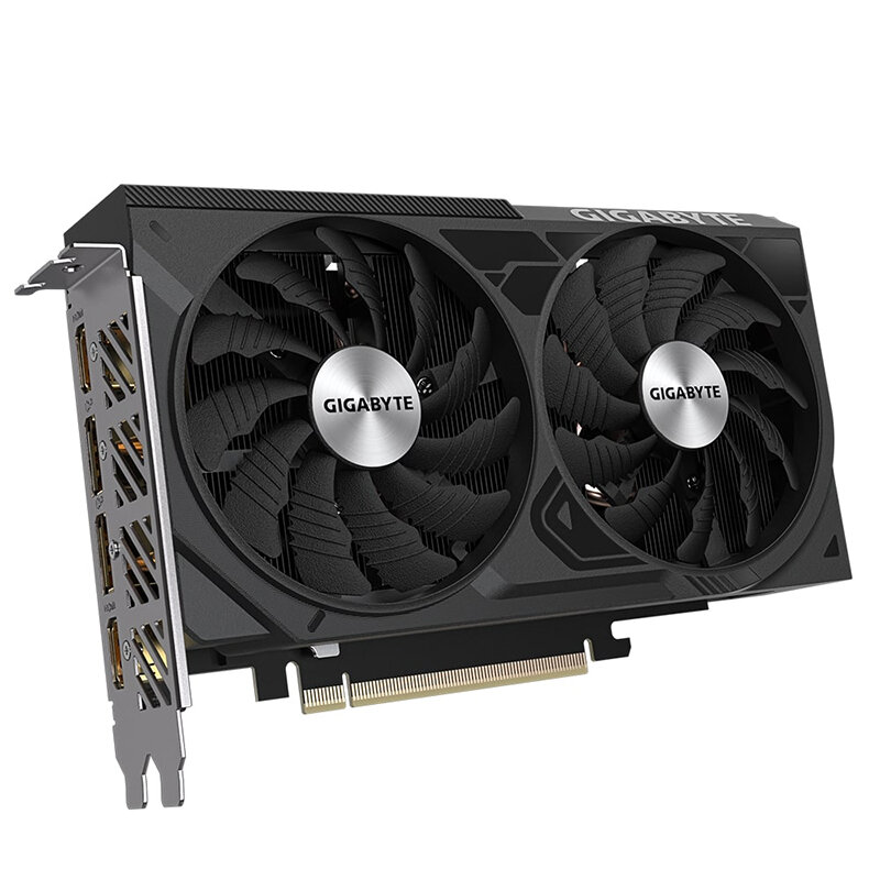 Видеокарта GigaByte GeForce RTX 4060 Ti WINDFORCE OC 2250Mhz PCI-E 4.0 16384Mb 18000Mhz 128 bit 2xHDMI 2xDP GV-N406TWF2OC-16GD