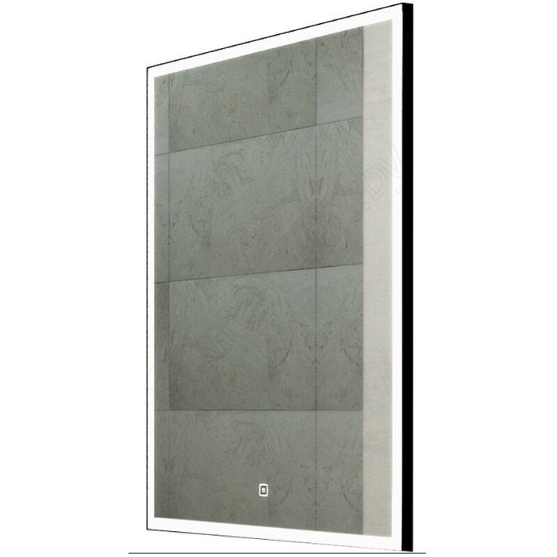 фото Зеркало Континент Frame 600x800 ЗЛП948 с подсветкой Черное с сенсорным выключателем