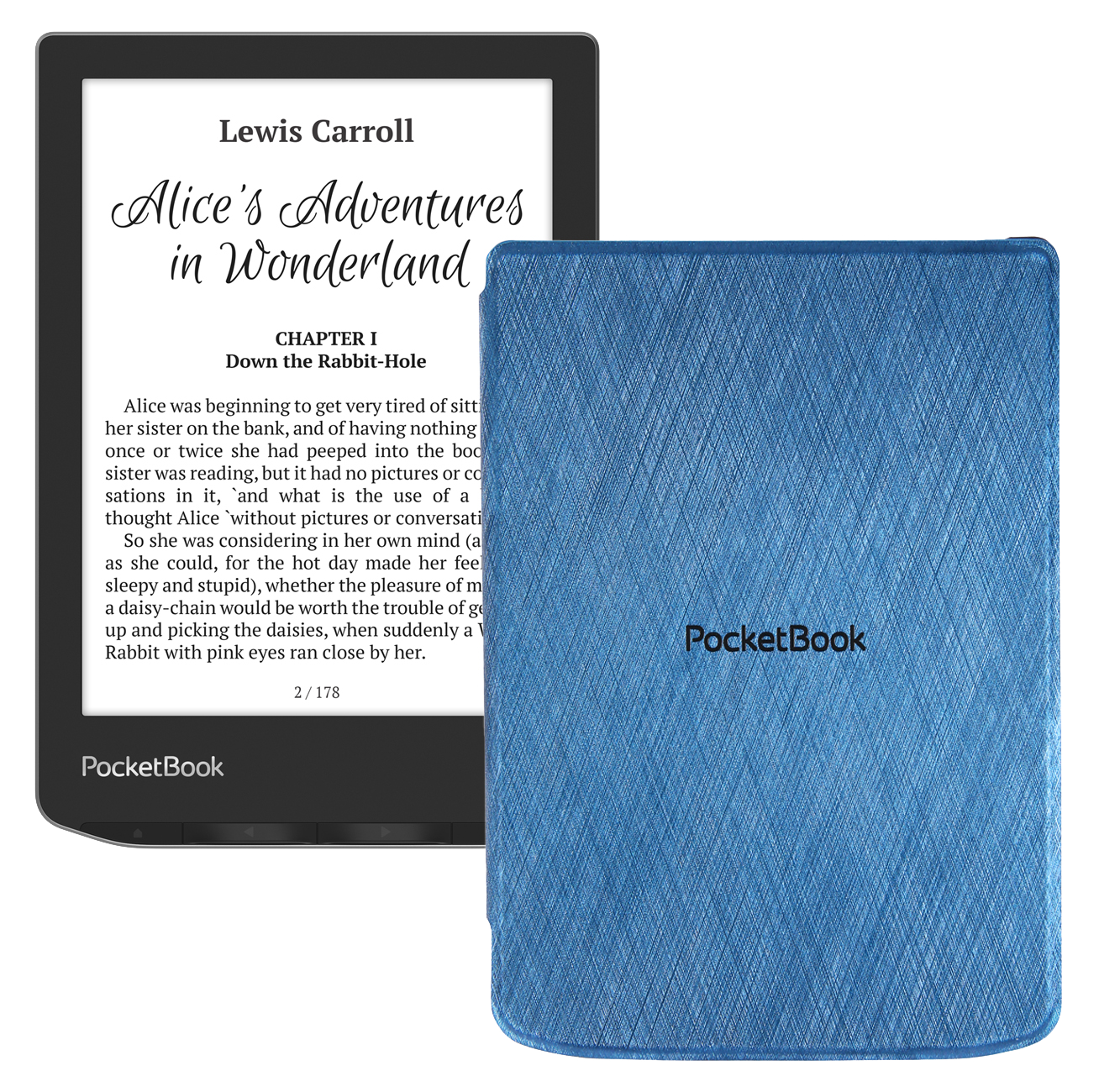 Электронная книга PocketBook 629 Verse, серый с обложкой Blue — фото 11