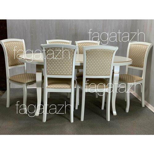 Обеденная группа стол и 6 стульев Кухонный стол и стулья комплект мебели для гостиной 61300₽