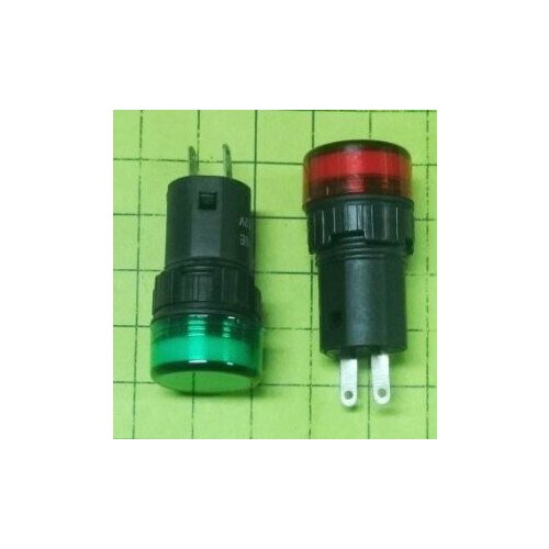 Светодиодная лампа индикатор AD-16-16 220V Зеленая