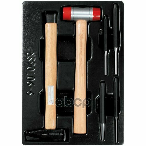 Набор Выколоток И Керн С Молотками Ложемент 6 Предметов King Tony 9-90106Sr KING TONY арт 9-90106SR 12740₽