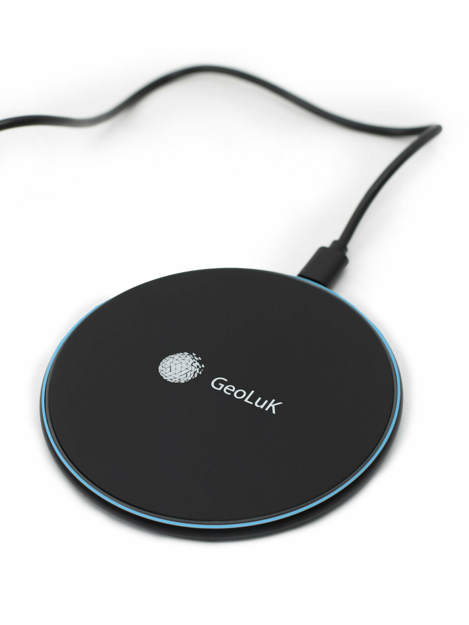 Быстрое настольное беспроводное зарядное устройство GeoLuK Fast Tablet 15W Black