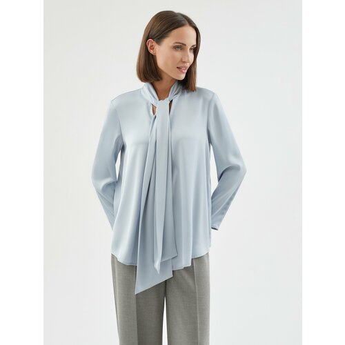 Блуза Pompa, размер 52, голубой
