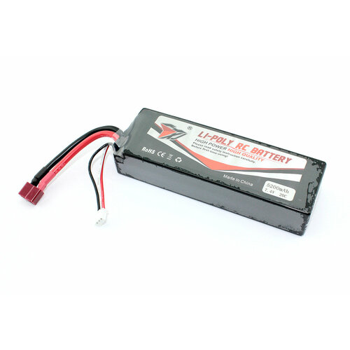 Аккумулятор Li-Pol 7.4V 7544128 5200mAh T-plug аккумулятор li pol 11 1v 803496 2700mah разъем t plug