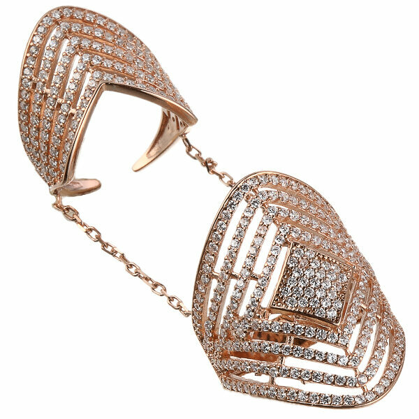 Кольцо ELEMENT47, серебро, 925 проба, фианит