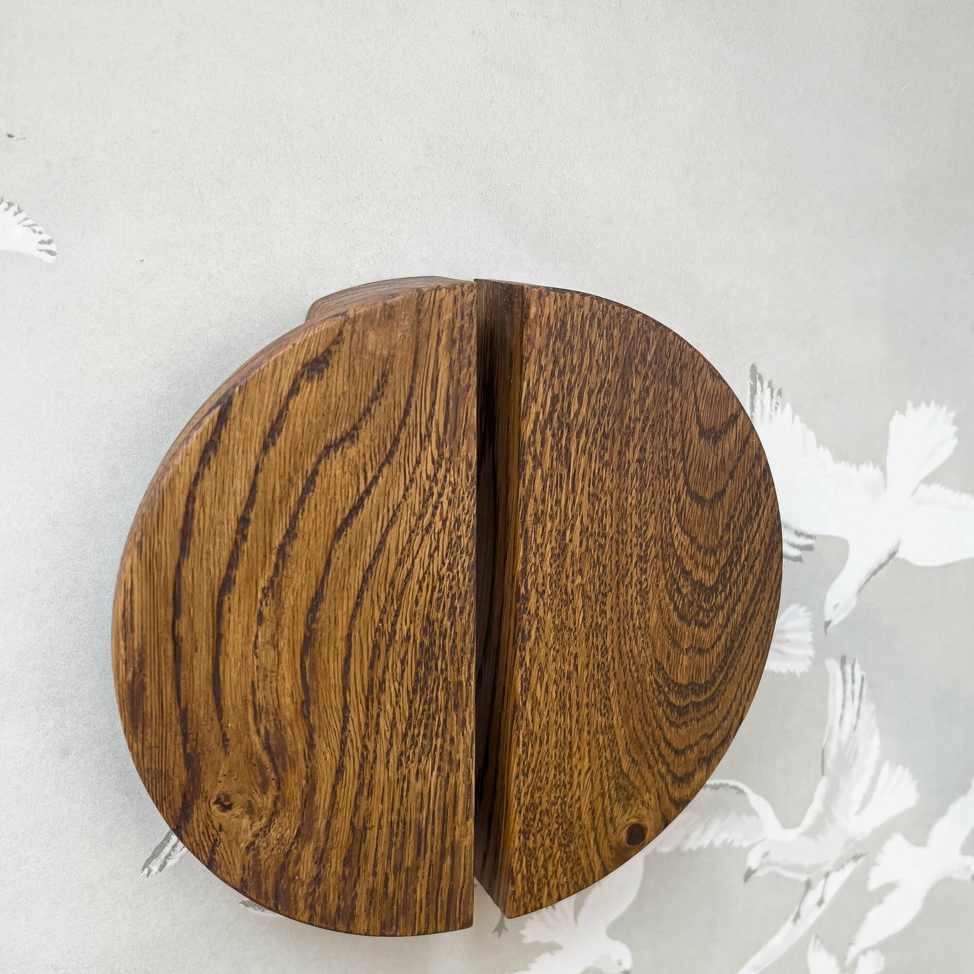 Деревянная ручка для мебели полукруг Circle, дуб, диаметр 100 - фотография № 5
