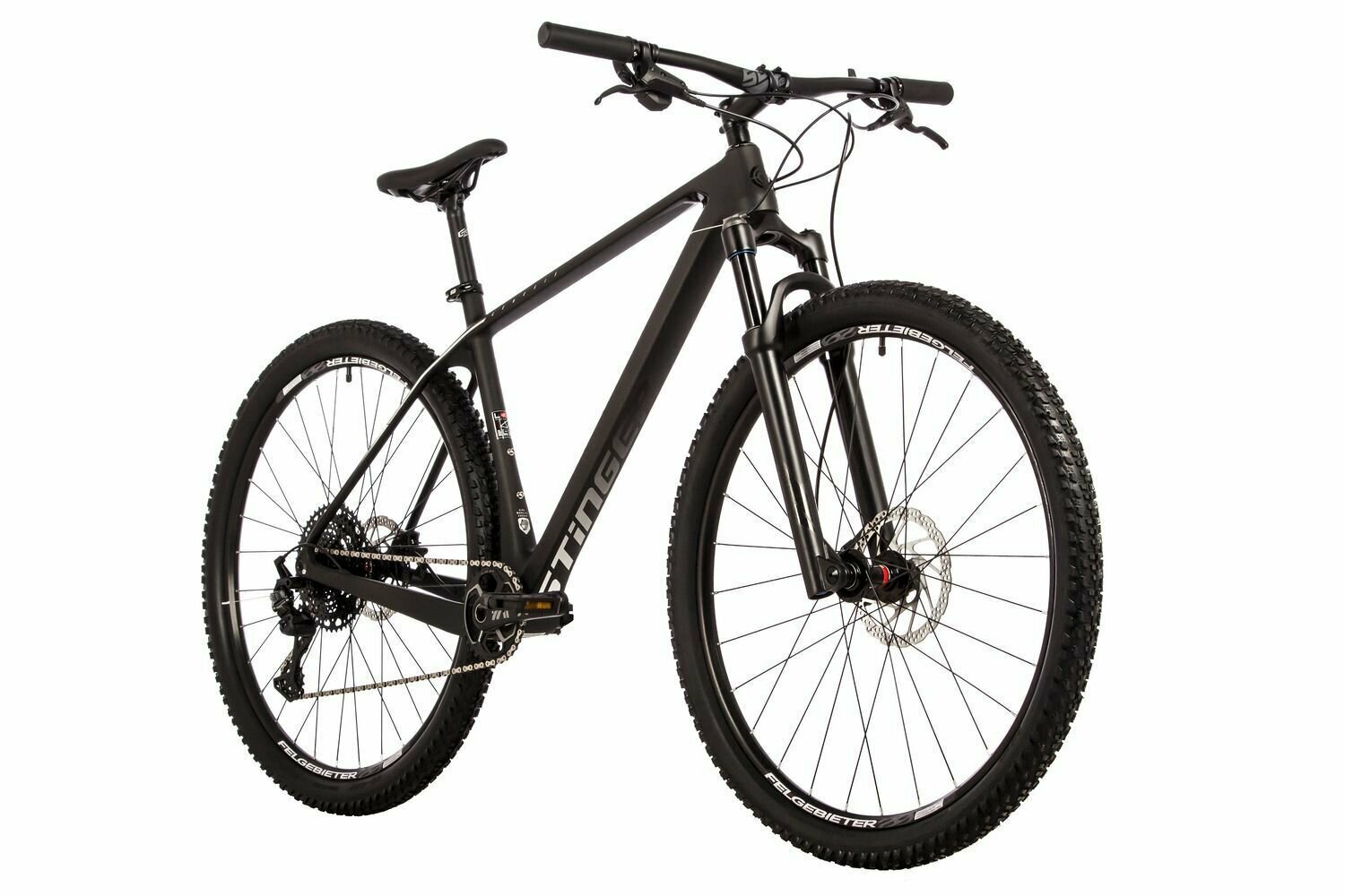 Велосипед STINGER 29" GENESIS STD черный, карбон, размер XL 2023 г