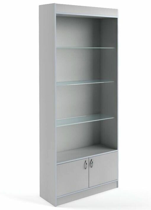 фото Витрина "Универсал" №62-Д (64 без верхних дверей), Серый