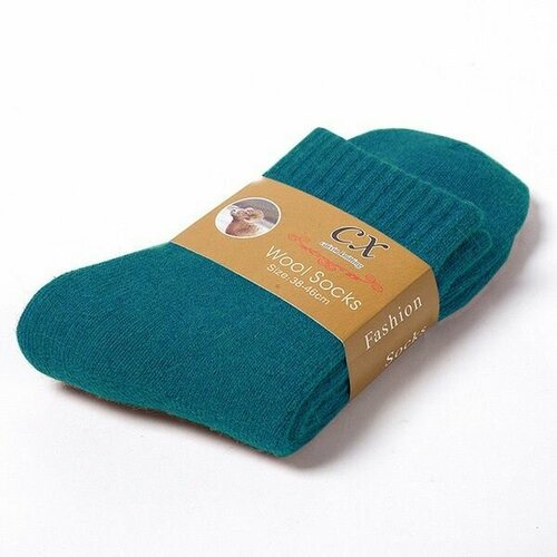 Носки , размер 36-40, бирюзовый термоноски sprut thermal socks grey 40 45