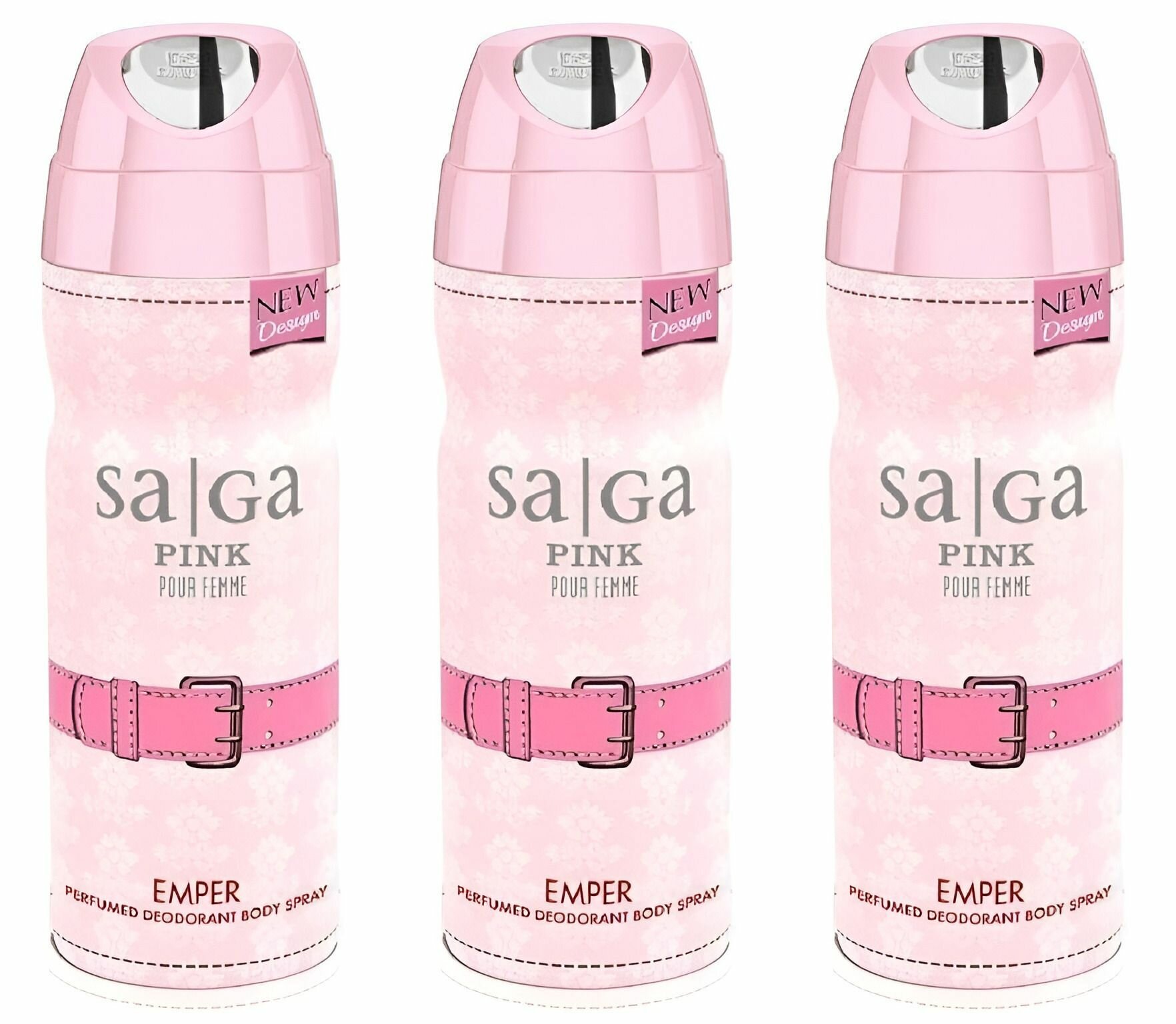 Emper Дезодорант для женщин Saga Pink, 200 мл, 3 шт