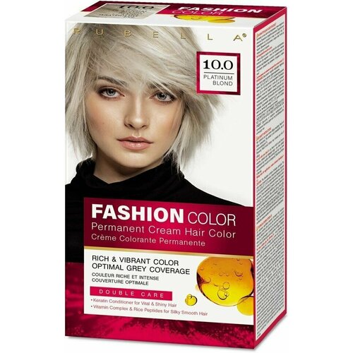 Rubella Стойкая крем-краска для волос Fashion Color 100 Платиновый блонд 50 мл 643₽
