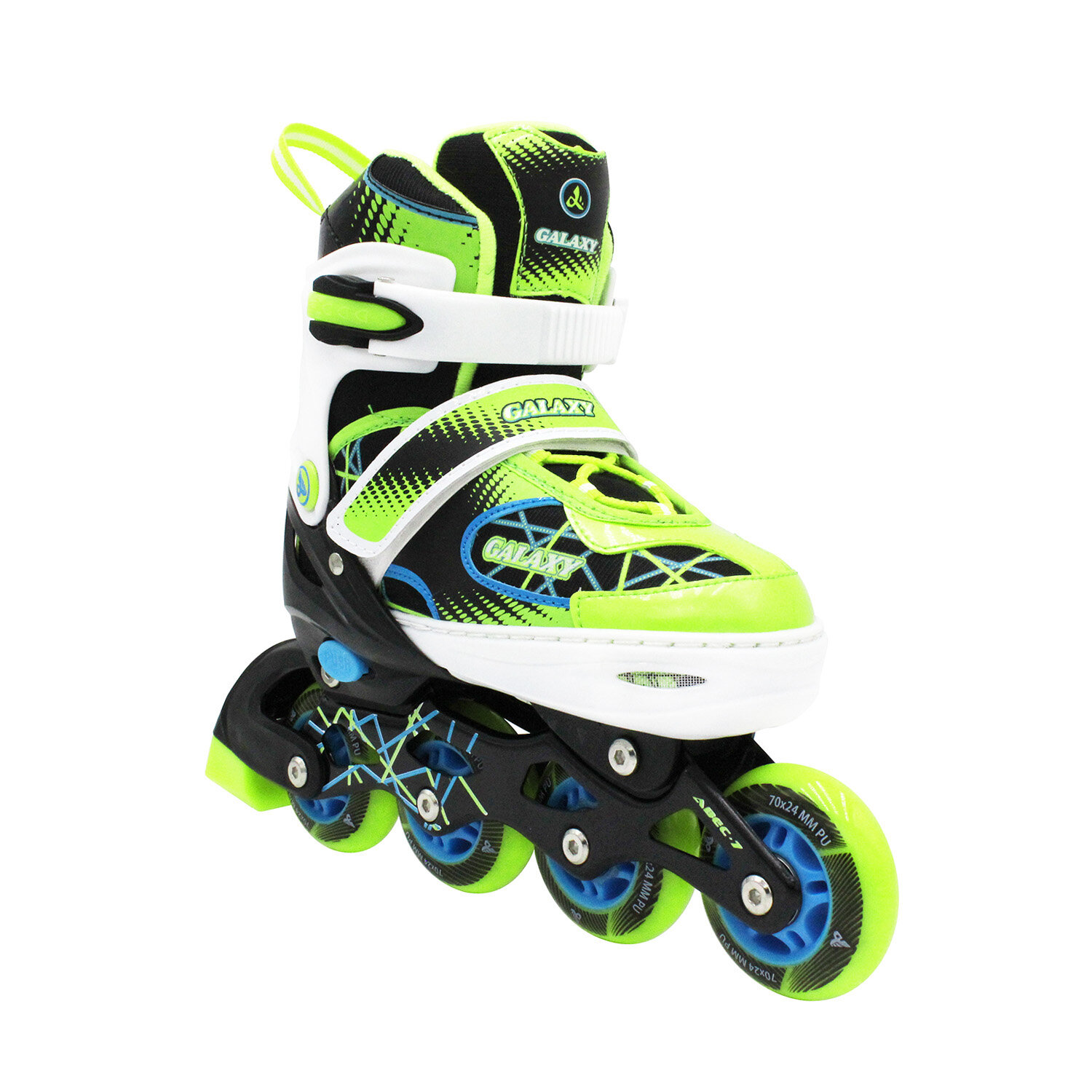 Раздвижные роликовые коньки Alpha Caprice Galaxy Green размер S (31-34)