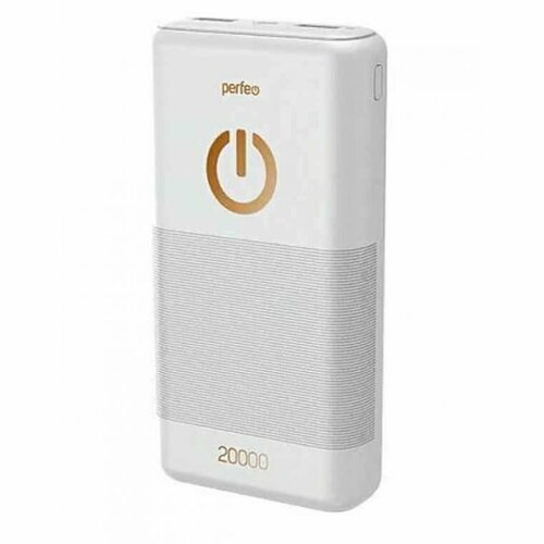 Внешний аккумулятор Perfeo 20000 mah Micro usb In Micro usb Out USB 1 А 21A White PF_B4299 165800₽