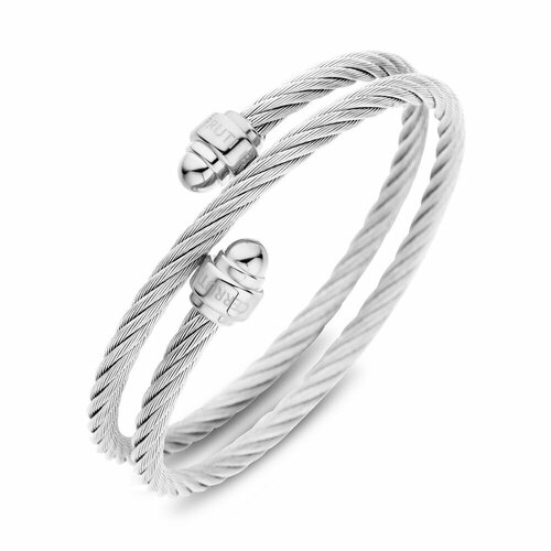 фото Жесткий браслет cerruti 1881 couture, 1 шт., размер m, серебряный