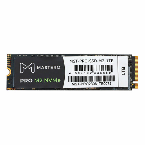 Твердотельный накопитель SSD Mastero 1Tb PRO 2280 M2 MST-PRO-SSD-M2-1TB 1056000₽