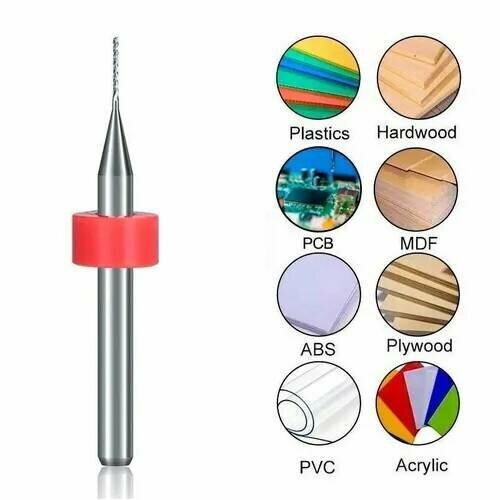 Концевая рашпильная мини фреза кукуруза 0,8 мм. для печатных плат PCB, для ЧПУ раскройки и фрезеровки текстолита. Хвостовик 3,175 мм концевая фреза из карбида вольфрама 1 шт
