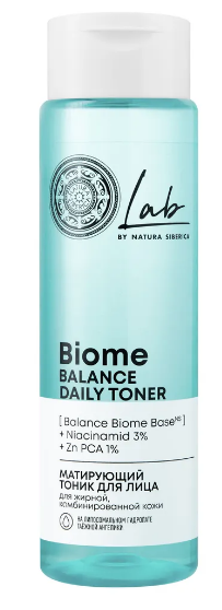 NATURA SIBERICA, LAB BIOME Balance, Матирующий тоник для лица, 250 мл