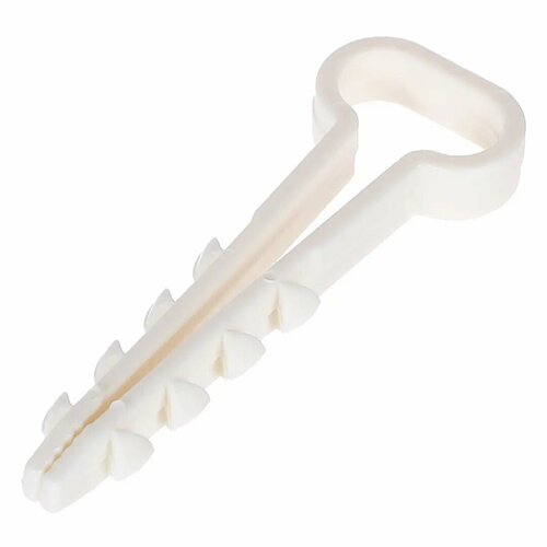 Дюбель-хомут Oxion D6-12 мм для плоского кабеля цвет белый 100 шт 489₽