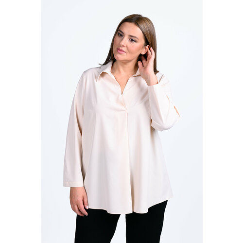 Блуза SVESTA, размер 58, бежевый