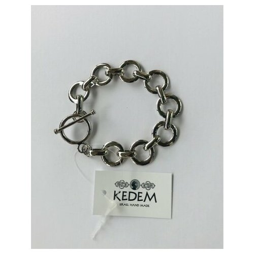 фото Браслет-цепочка kedem, 20 шт., размер 19 см, размер m, серебряный