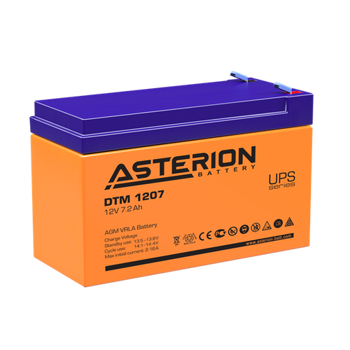 Аккумуляторная батарея Asterion для ИБП DTM 1207 12V72Ah 2098₽