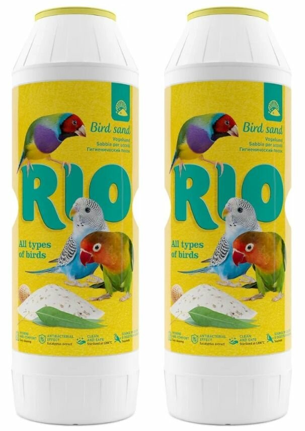 RIO Гигиенический песок для птиц, 2 кг, 2 уп